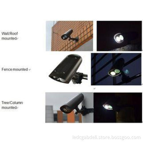 2W 250 Lumen 3.7V 1200mAh Motion Activated LED Solar Yard L